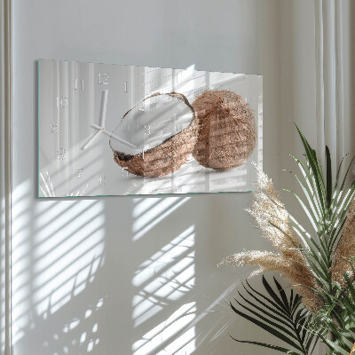 Horizontal wall clock Coconuts