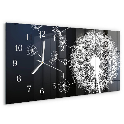 Horizontal wall clock Dandelion