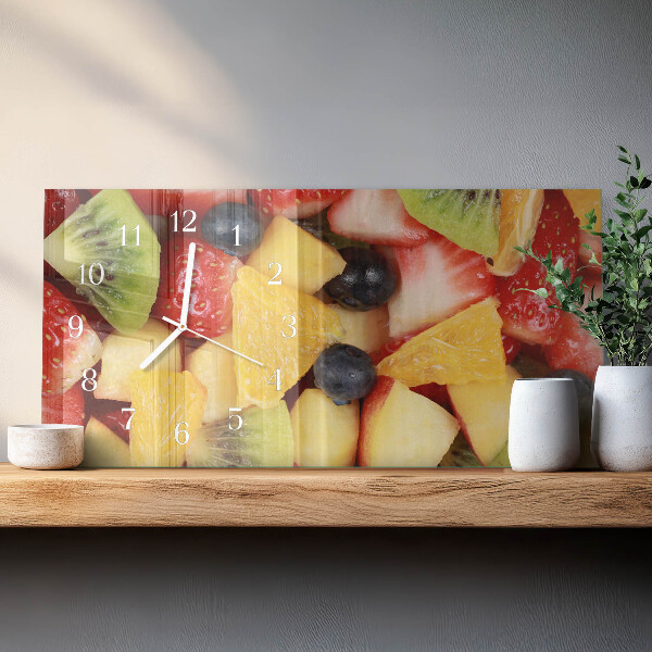 Horizontal wall clock Fruit salad