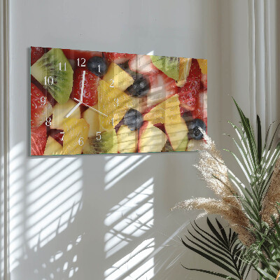 Horizontal wall clock Fruit salad