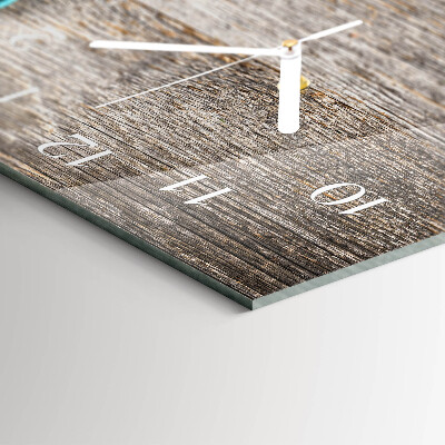 Horizontal wall clock Vegetables