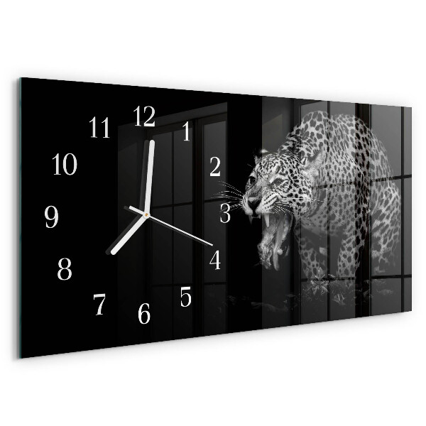 Horizontal wall clock Jaguar