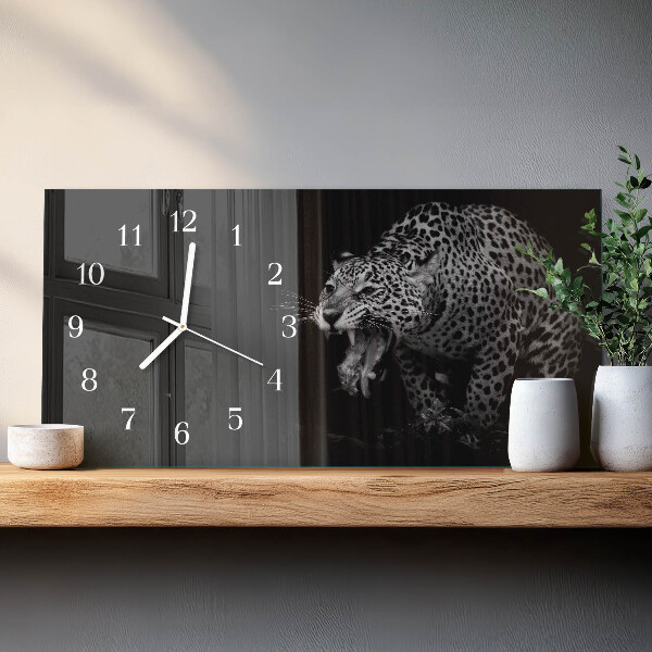 Horizontal wall clock Jaguar