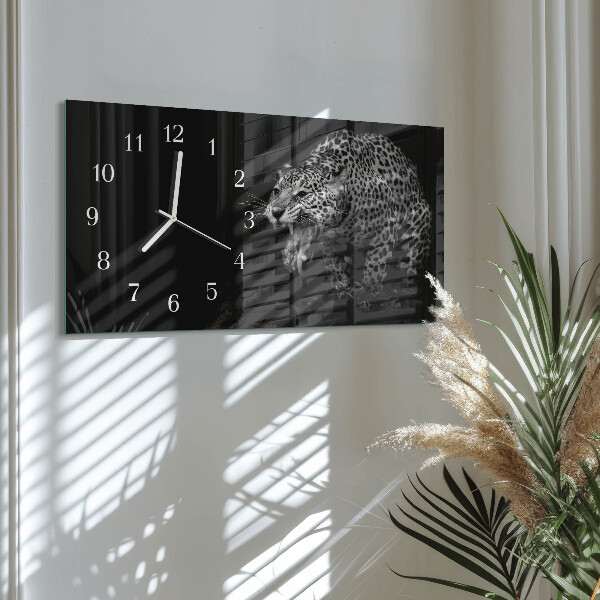 Horizontal wall clock Jaguar