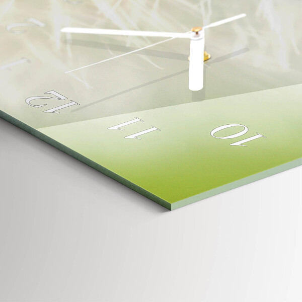Horizontal wall clock Dandelion