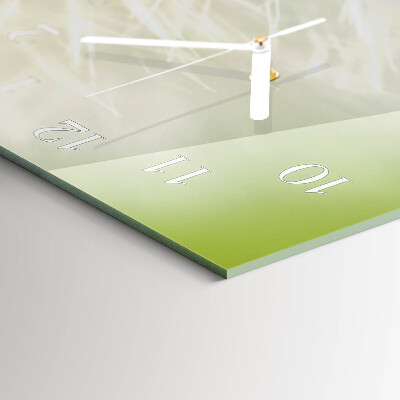 Horizontal wall clock Dandelion