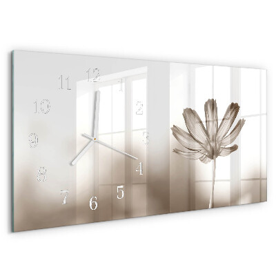 Horizontal wall clock Flower