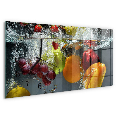 Horizontal wall clock Fruit