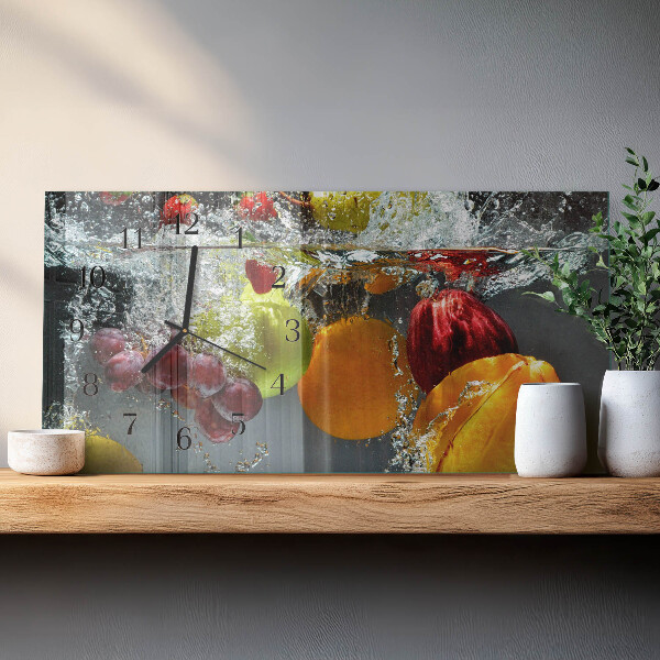 Horizontal wall clock Fruit