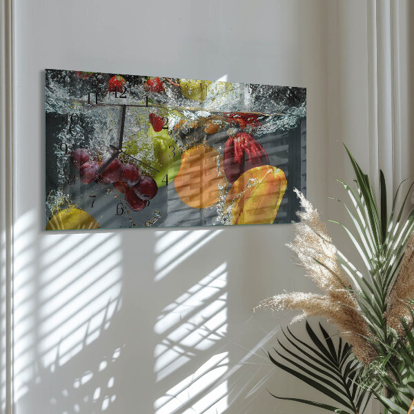 Horizontal wall clock Fruit