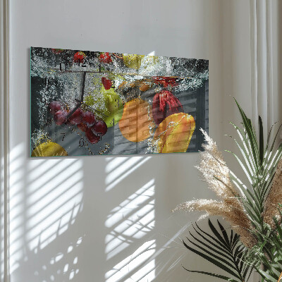 Horizontal wall clock Fruit