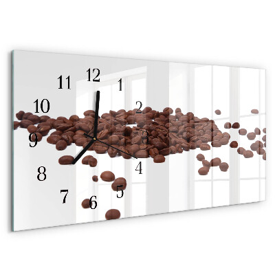 Horizontal wall clock Coffee Beans