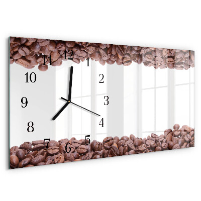 Horizontal wall clock Coffee Beans