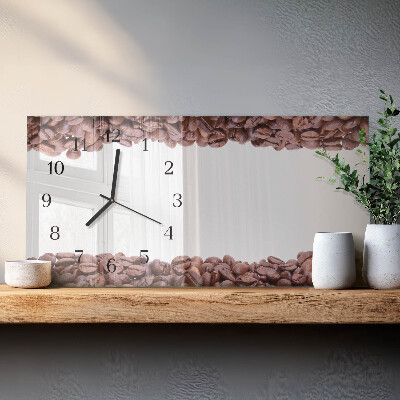 Horizontal wall clock Coffee Beans