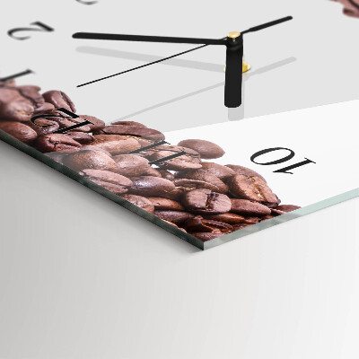 Horizontal wall clock Coffee Beans