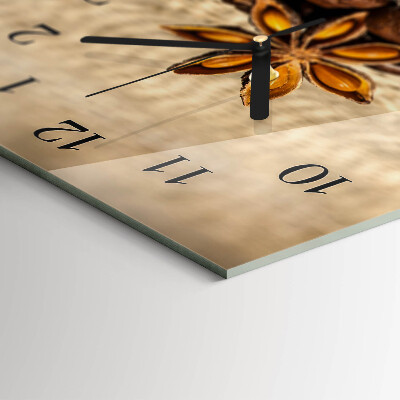 Horizontal wall clock Coffee Beans