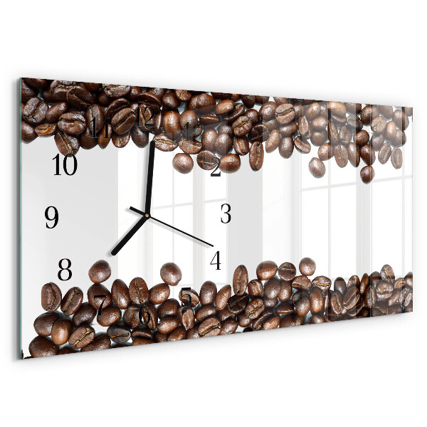 Horizontal wall clock Coffee Beans