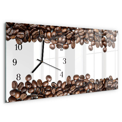 Horizontal wall clock Coffee Beans