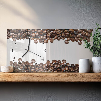 Horizontal wall clock Coffee Beans