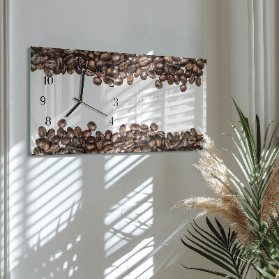 Horizontal wall clock Coffee Beans