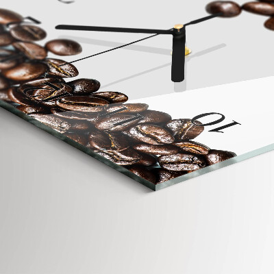 Horizontal wall clock Coffee Beans