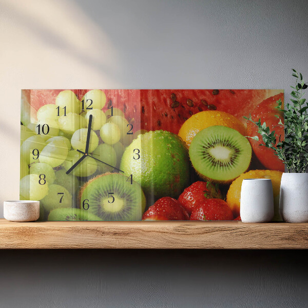 Horizontal wall clock Fruit