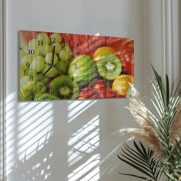 Horizontal wall clock Fruit