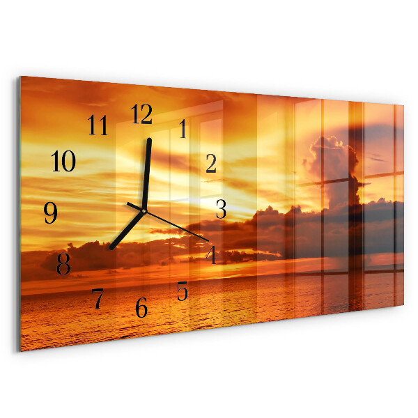 Horizontal wall clock West
