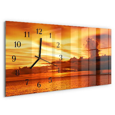 Horizontal wall clock West