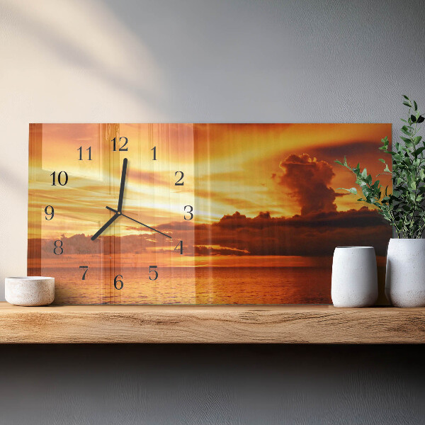 Horizontal wall clock West