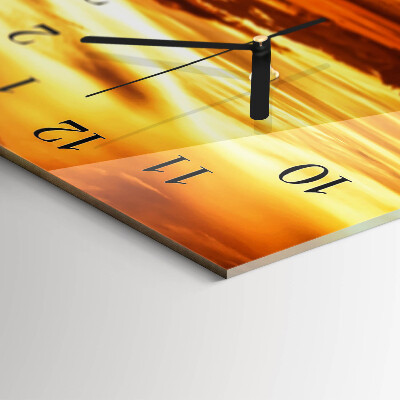 Horizontal wall clock West