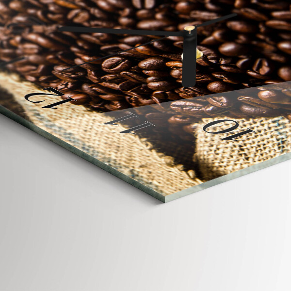 Horizontal wall clock Coffee