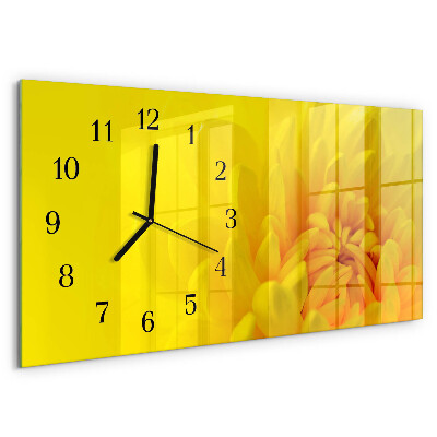 Horizontal wall clock Flower