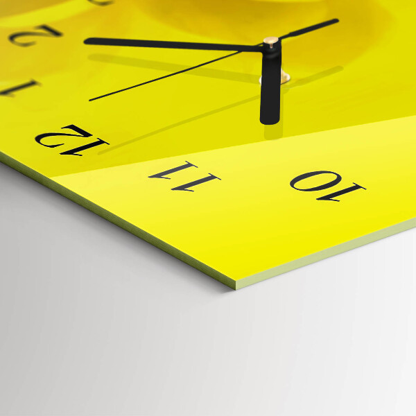 Horizontal wall clock Flower