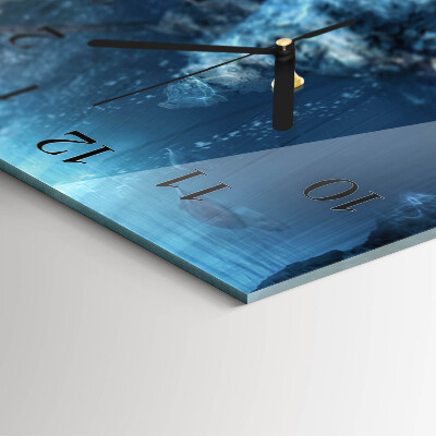 Horizontal wall clock Underwater treasure