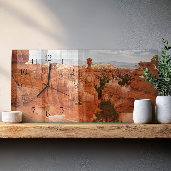 Horizontal wall clock Bryce Canyon