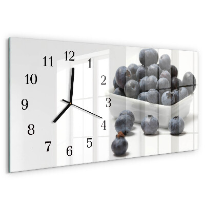 Horizontal wall clock Berries