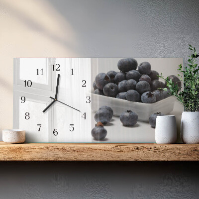 Horizontal wall clock Berries