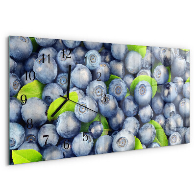 Horizontal wall clock Berries