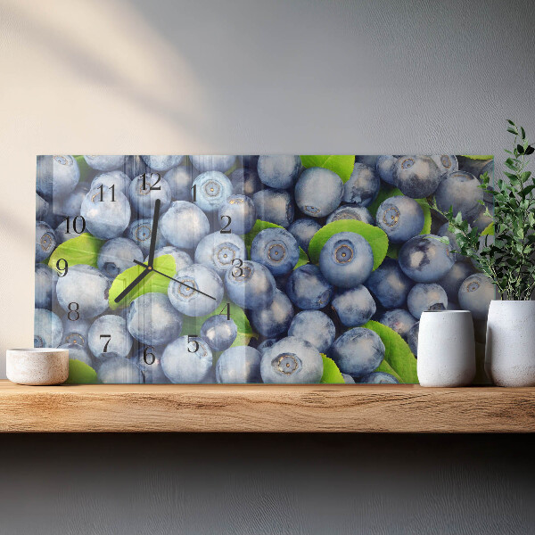 Horizontal wall clock Berries