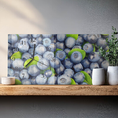 Horizontal wall clock Berries