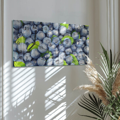 Horizontal wall clock Berries
