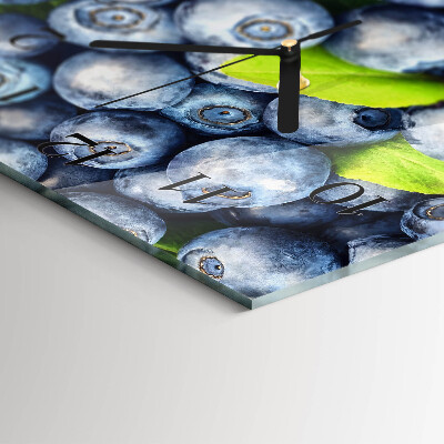 Horizontal wall clock Berries