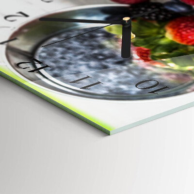 Horizontal wall clock Forest fruits