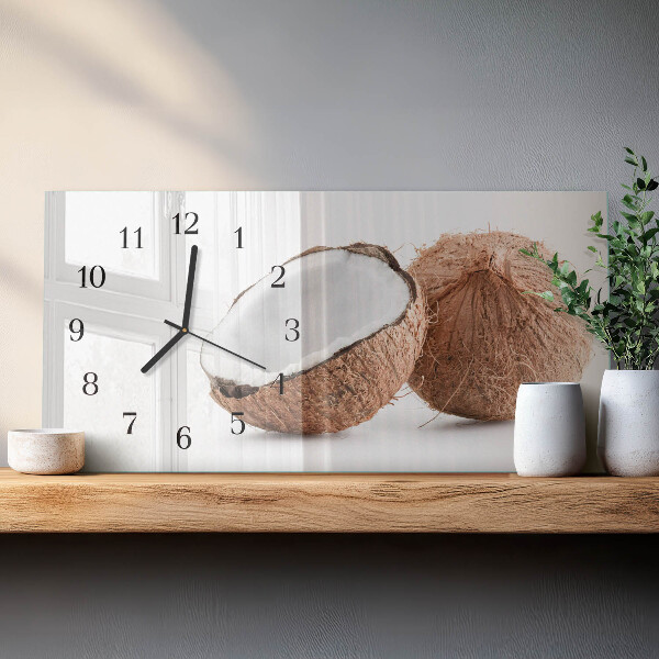 Horizontal wall clock Coconuts