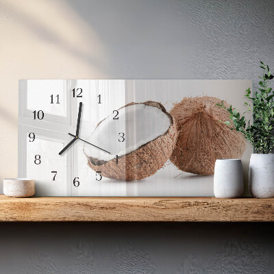 Horizontal wall clock Coconuts