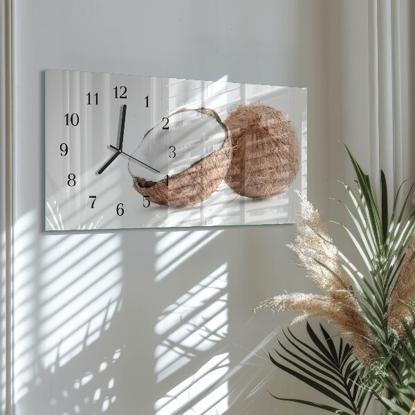 Horizontal wall clock Coconuts