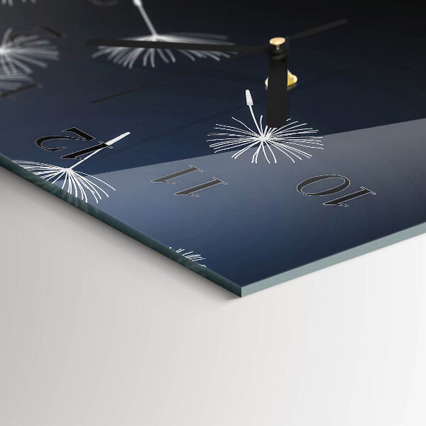 Horizontal wall clock Dandelion