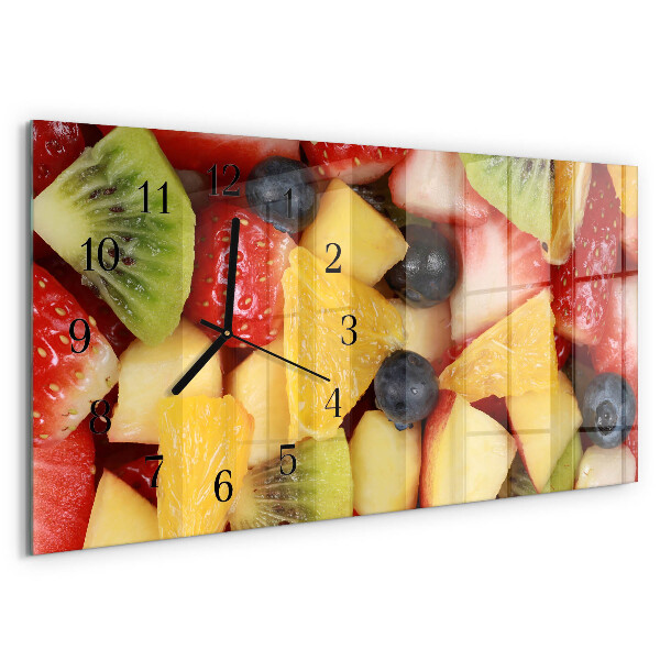 Horizontal wall clock Fruit salad