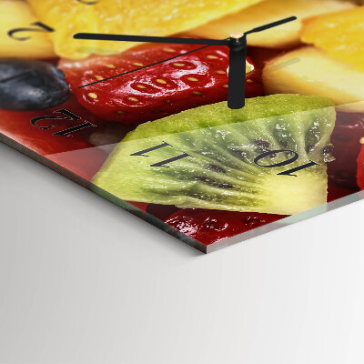 Horizontal wall clock Fruit salad